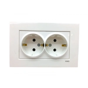VİKO KARRE 2Lİ TOPRAKLI PRİZ 9096 7056 (5047)