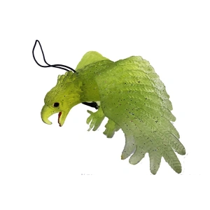 Yeşil Renk Yumuşak Plastik Şaka Kartal Yarasa Anahtarlık Şaka Malzemesi (5047)