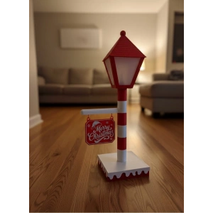 Mey İthalat® Yılbaşı Tabelalı Dekoratif Lamba Merry Christmas Işıklı Tasarım