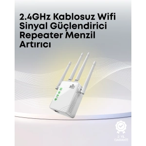 Mey İthalat® Yüksek Hızlı Parazit Önleyici WiFi Repeater Router