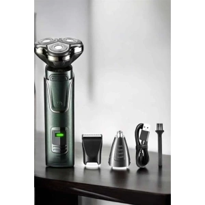 Mey İthalat® Yüksek Performanslı 3 Başlıklı Profesyonel Tıraş Makinesi