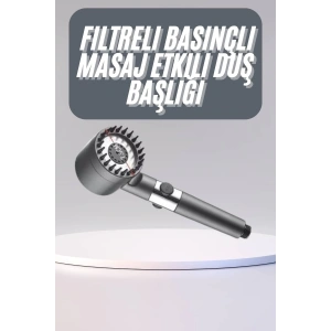 Mey İthalat® Yüksek Performanslı Masaj Etkili Su Tasarruflu Duş Başlığı Krom Kaplama Uzun Ömürlü