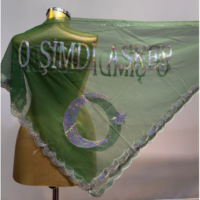 Pullu Asker Şalı 1 Adet