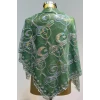 Yeşil Osmanlı Tuğra Motif Damat Şalı