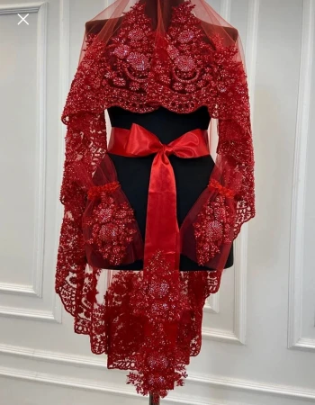 Kalın Aplik Kına Örtüsü