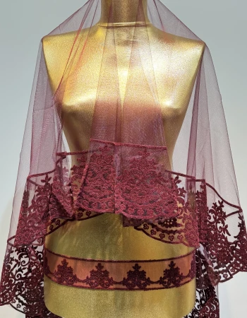 Çizgili Çam Model Kına Örtüsü