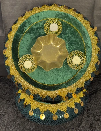 Pullu Kumaş Kadife Tepsi Ve Sepet