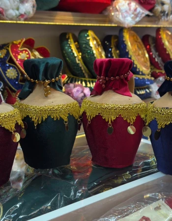 Kadife Sarı Pullu Testi 1 Adet