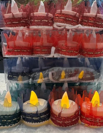 Işıklı El Mumu 12 Adet