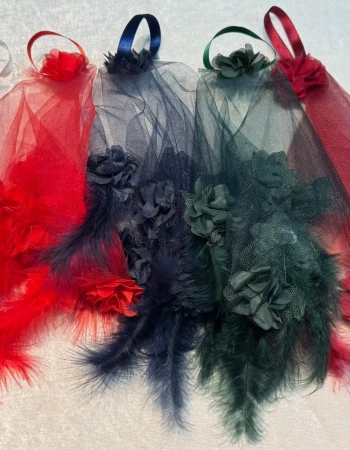 Tüylü Gelin Mendili 1 Adet