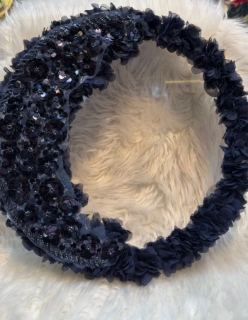 Lüks Hilal Aplikli Şeffaf Tef