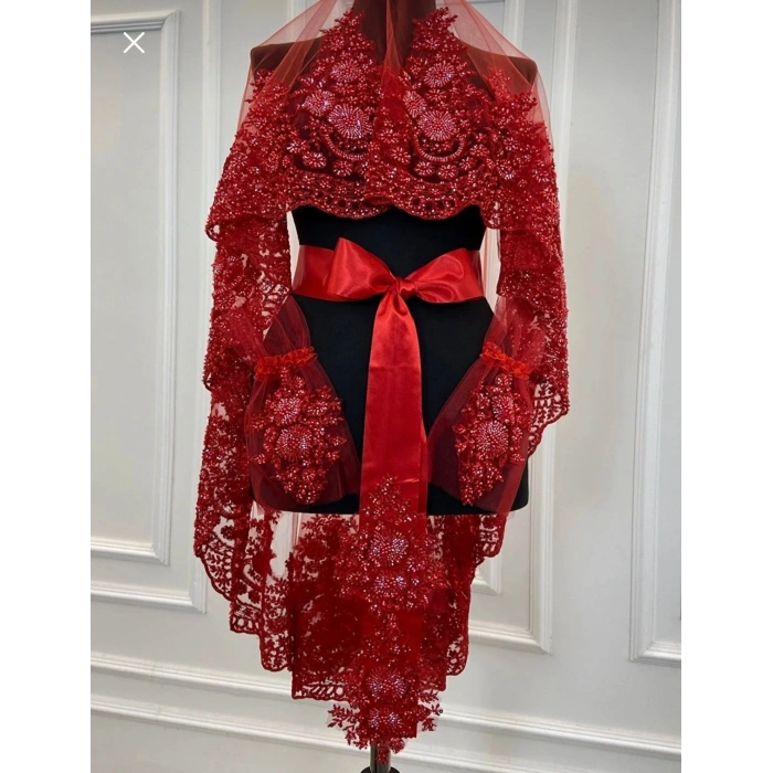 Kalın Aplik Kına Örtüsü