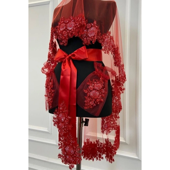 Kalın Aplik Kına Örtüsü