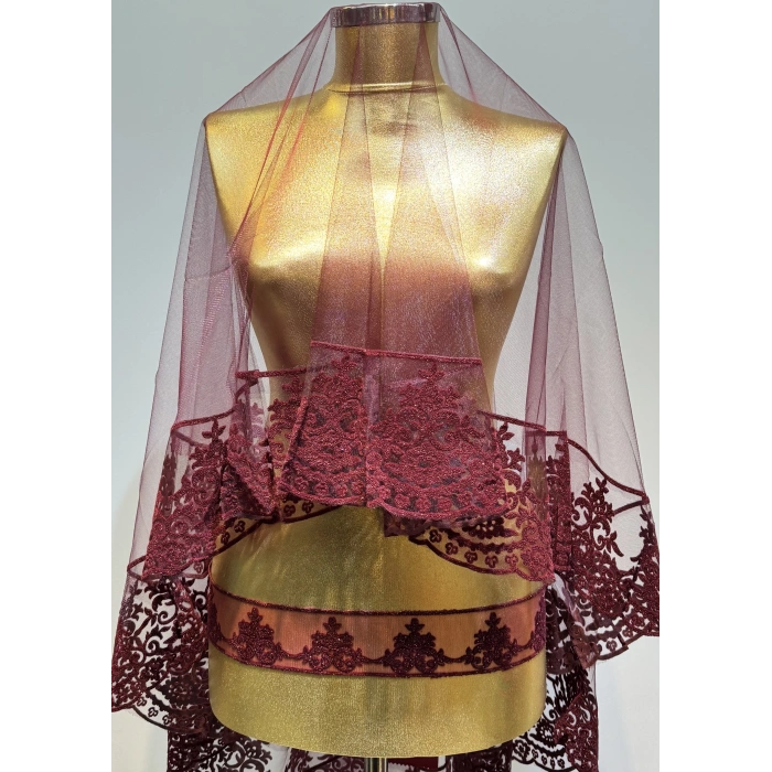 Çizgili Çam Model Kına Örtüsü