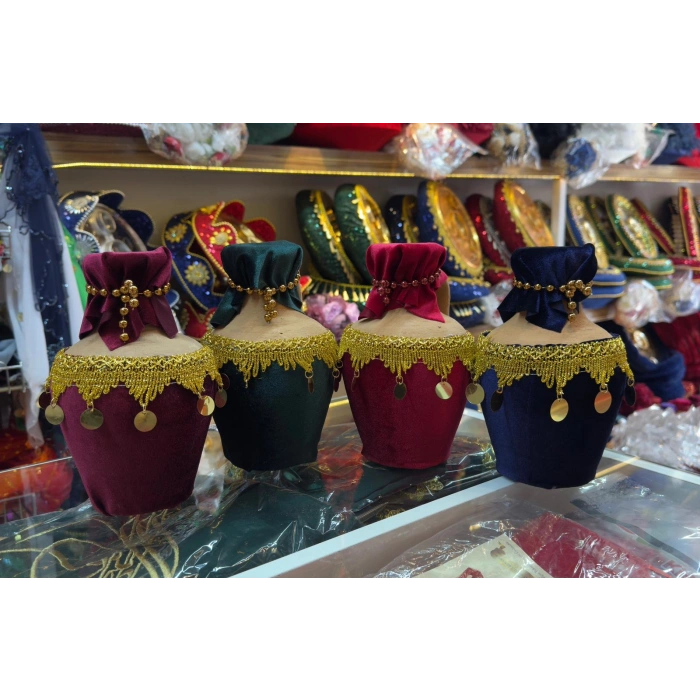 Kadife Sarı Pullu Testi 1 Adet