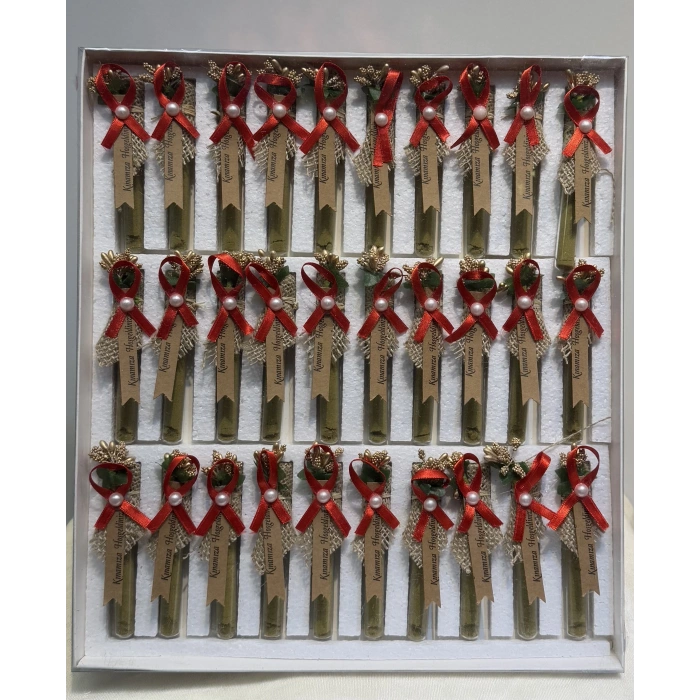 Cam Şişe Tüp Kına 30 Adet