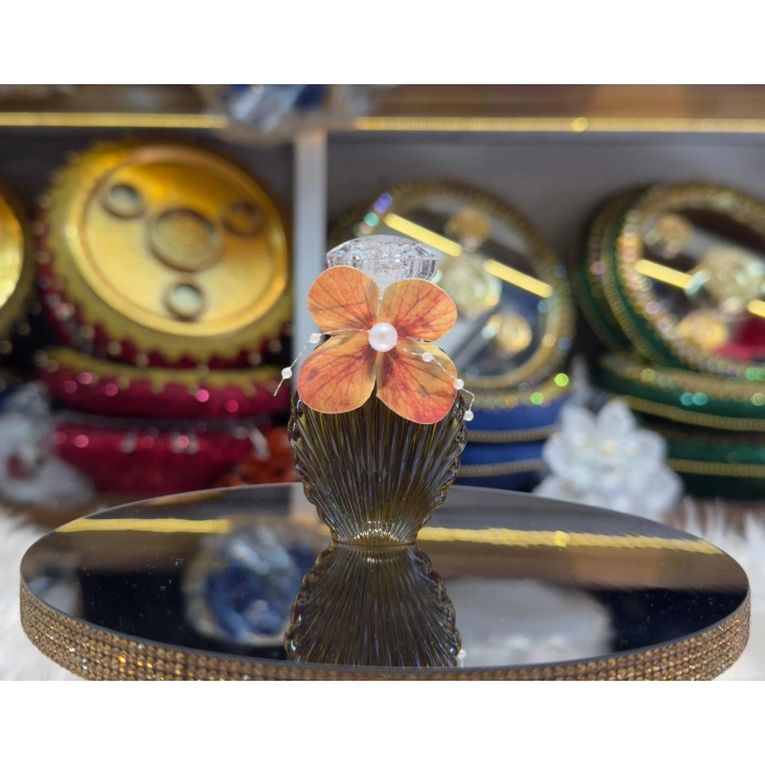 Oval Çiçekli Hediyelik Kolonya 12 Adet