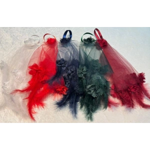 Tüylü Gelin Mendili 1 Adet