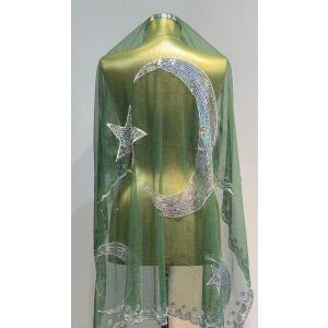 Yeşil Ayyıldız Pullu Damat Şalı