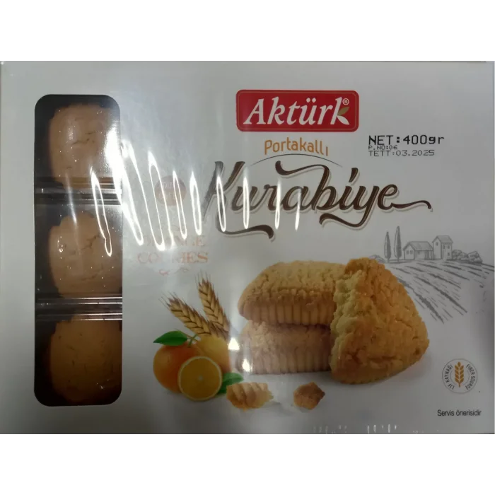 Aktürk Kurabiye Portakallı 400 Gram