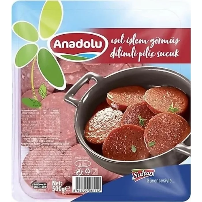 Anadolu Sucuk Dilimli 500 Gram
