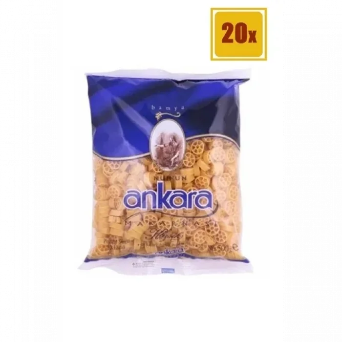 Ankara Makarna Bamya 500 Gram  x 20 Adet