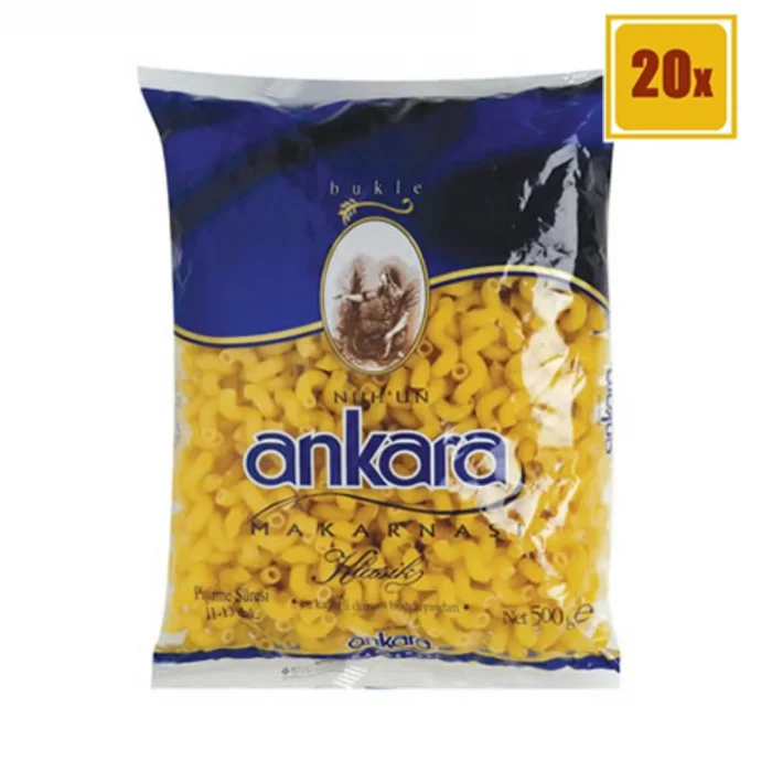Ankara Makarna Bukle 500 Gram  x 20 Adet