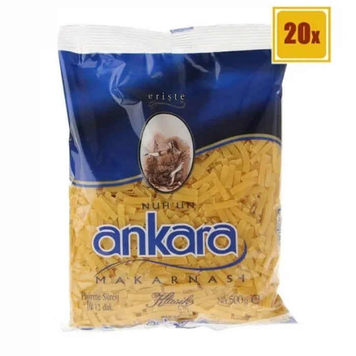 Ankara Makarna Erişte 500 Gram  x 20 Adet