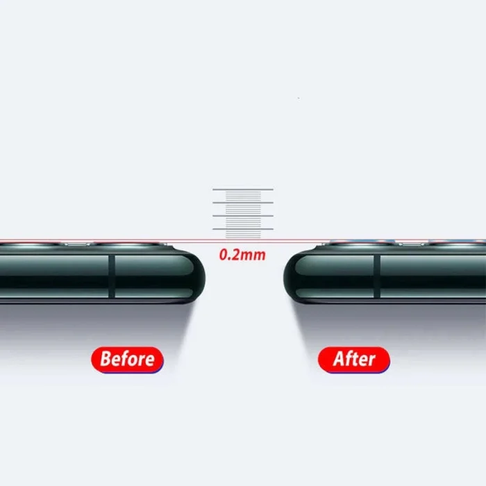Apple iPhone 11 Pro Max Zore 3D Full Kamera Koruyucu