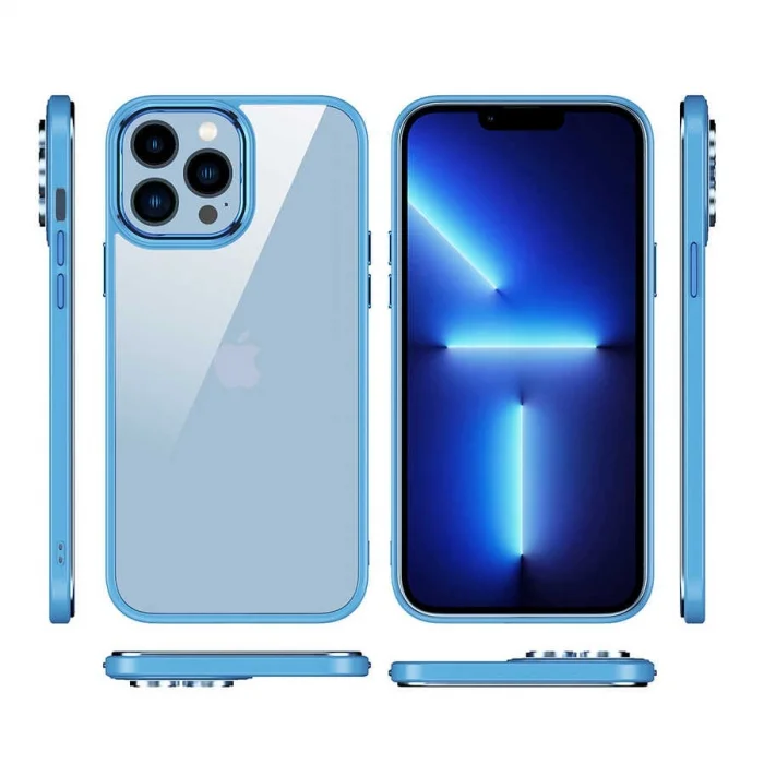 Apple iPhone 12 Pro Max Kılıf Zore Krom Kapak