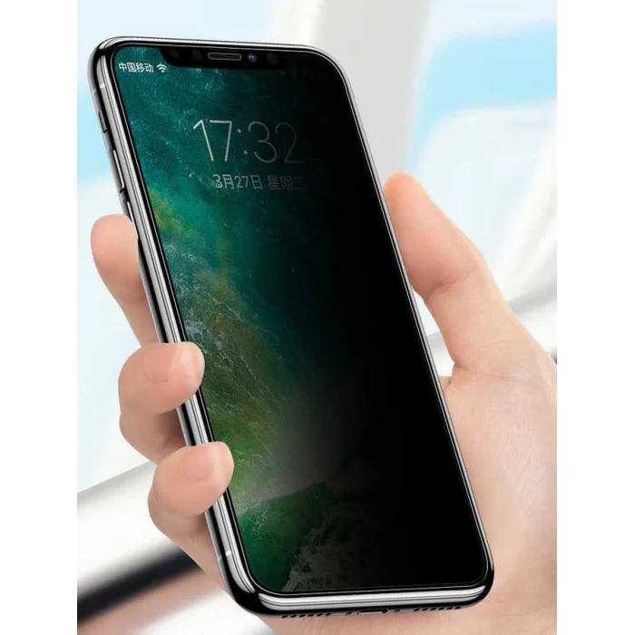 Apple iPhone 13 Pro Zore Anti-Dust Privacy Temperli Ekran Koruyucu