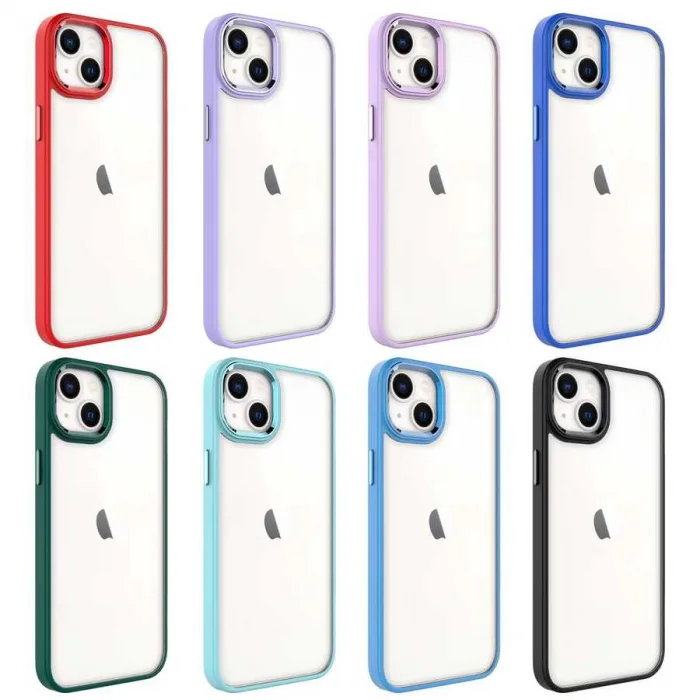 Apple iPhone 14 Plus Kılıf Zore Krom Kapak