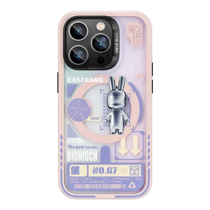 Apple iPhone 14 Pro Max Kılıf M-safe Şarj Özellikli Benks Casebang Rabbit Kapak