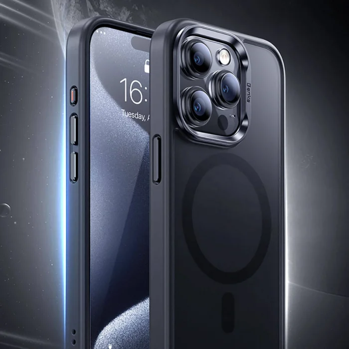 Apple iPhone 15 Pro Kılıf M-safe Şarj Özellikli Benks Mist Protective Kapak