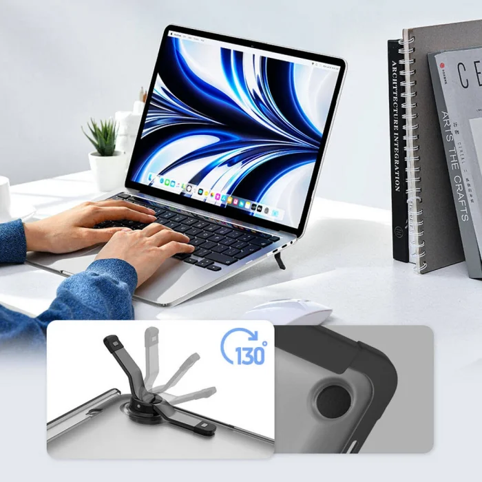 Apple Macbook Pro 14.2 2023 A2779 Wiwu Macbook iShield Standlı Shield Kapak