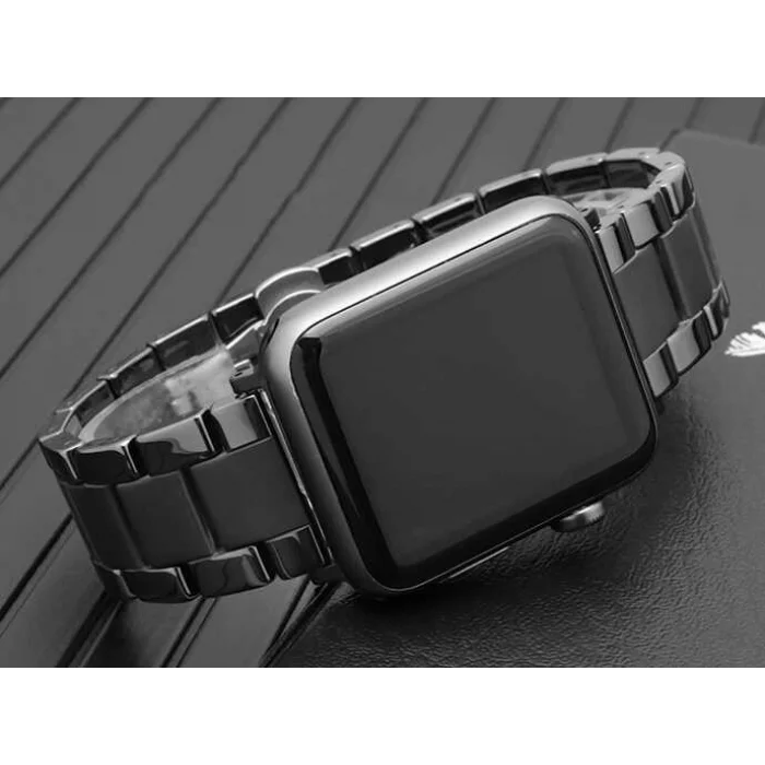 ​​​Apple Watch 38mm Mat Seramik Metal Kordon