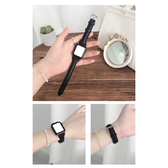 ​​​Apple Watch 44mm KRD-28 Deri Kordon