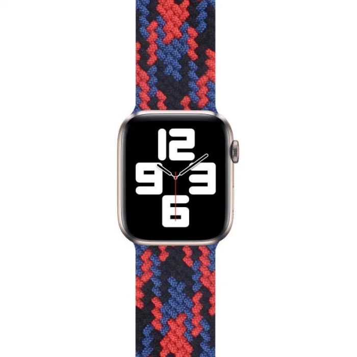 Apple Watch 44mm Wiwu Braided Solo Loop Contrast Color Medium Kordon
