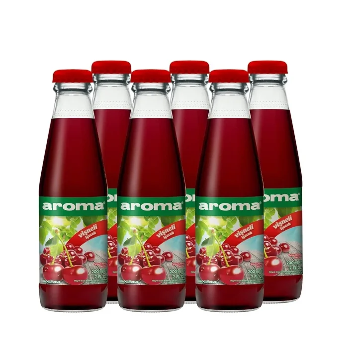 Aroma Şişe Vişne 200 Ml x 24 Adet