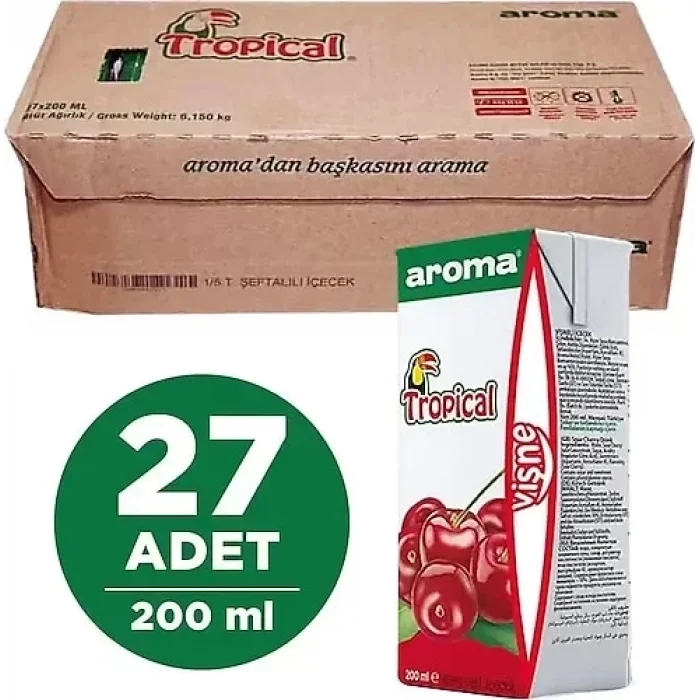 Aroma Tropikal Vişne 200 Ml x 27 Adet