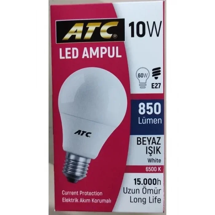 Atc Led Ampul 10w x 10 Adet