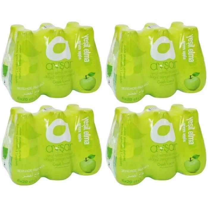 Avşar Soda Yeşil Elma 200 Ml x 24 Adet