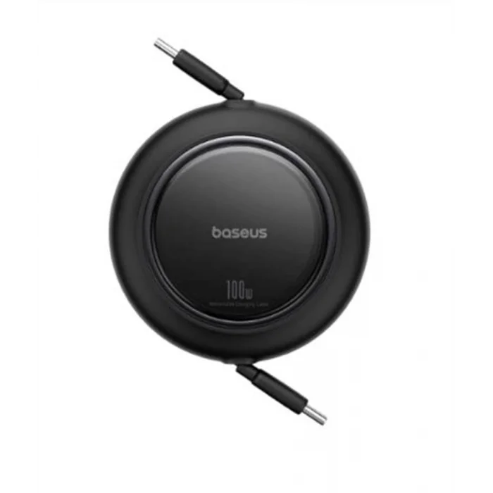 Baseus P10364501211-00 Free2Pull Makaralı Şarj Kablosu USB-C-Lightning 20W 1m. - Beyaz