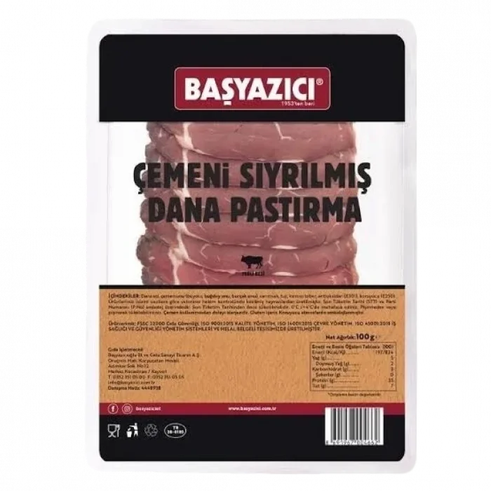 Başyazıcı Pastırma 100 Gram