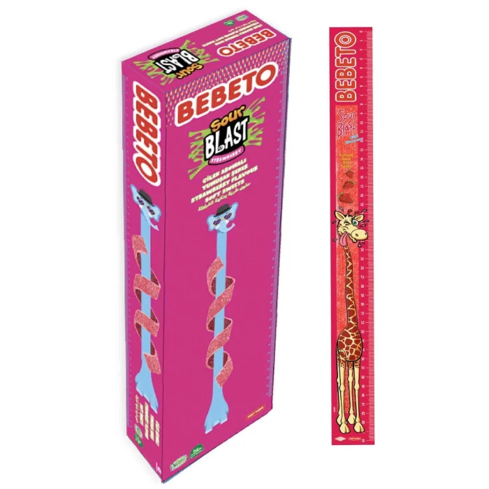 Bebeto Metre Şeker Çilekli x 48 Adet