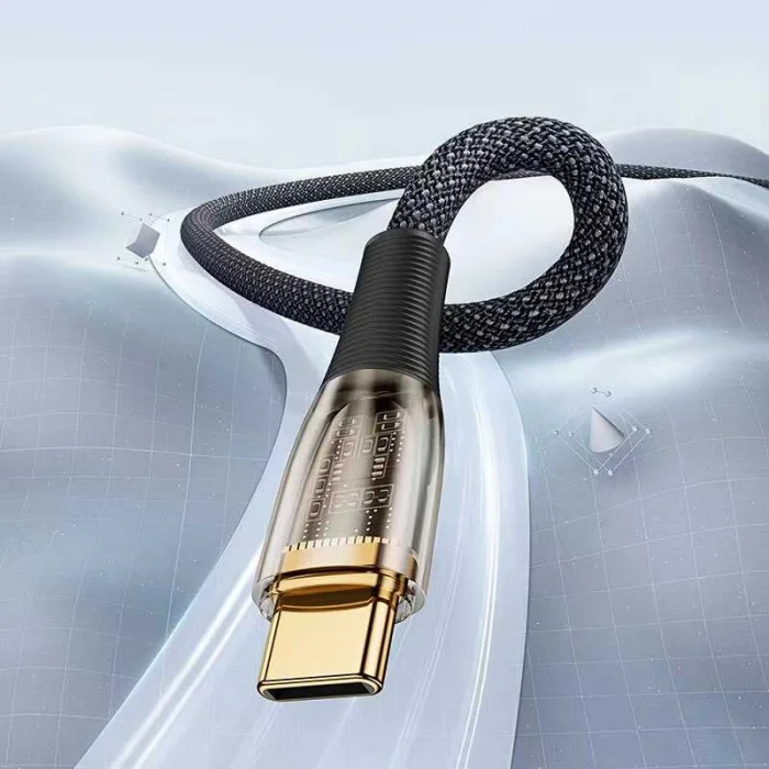 Benks D42 Şeffaf Görünümlü Type-C To PD Kablo 100W 2M