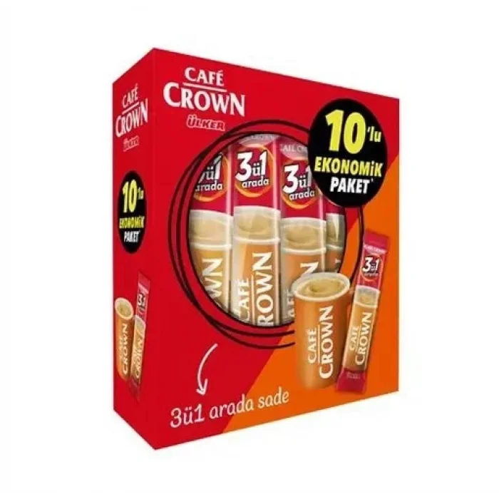 Cafe Crown 3ü1 Sade 10 lu
