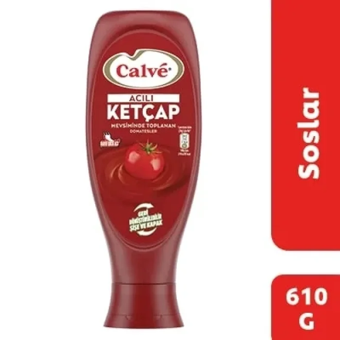 Calve Ketçap Acı 610 Gram