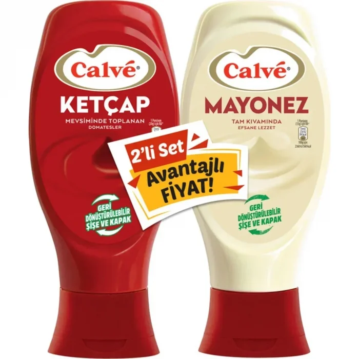 Calve Set Ketçap+mayonez 1140 Gram