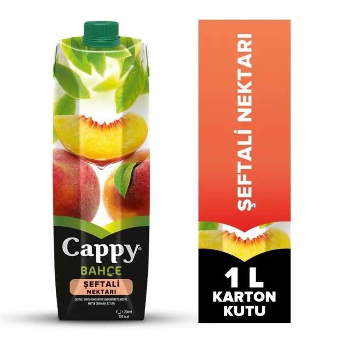 Cappy Nektar Şeftali 1 Litre  x 12 Adet
